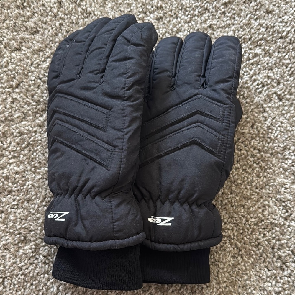 Ziener Black Winter Gloves
